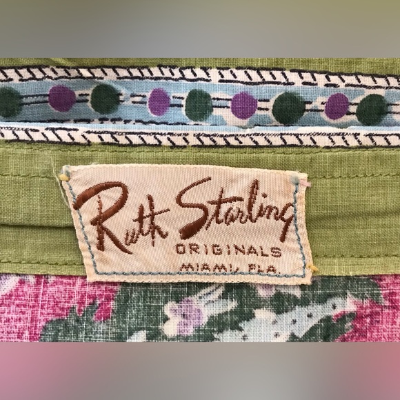 Gorgeous Rare Vintage 1950s Ruth Starling Originals Multi Floral Print Dress - Picture 15 of 15